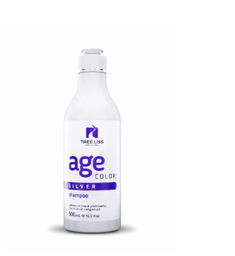 Tree Liss, Age Color Silver, Deep Cleansing Shampoo For Hair, 500ml