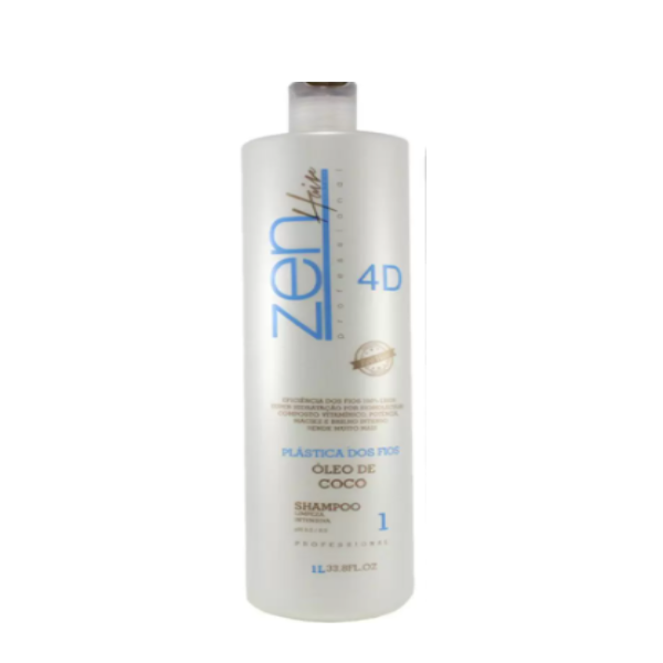 Zen Hair, Liss Treatment Oleo de Coco, Deep Cleansing Shampoo For Hair, 1L