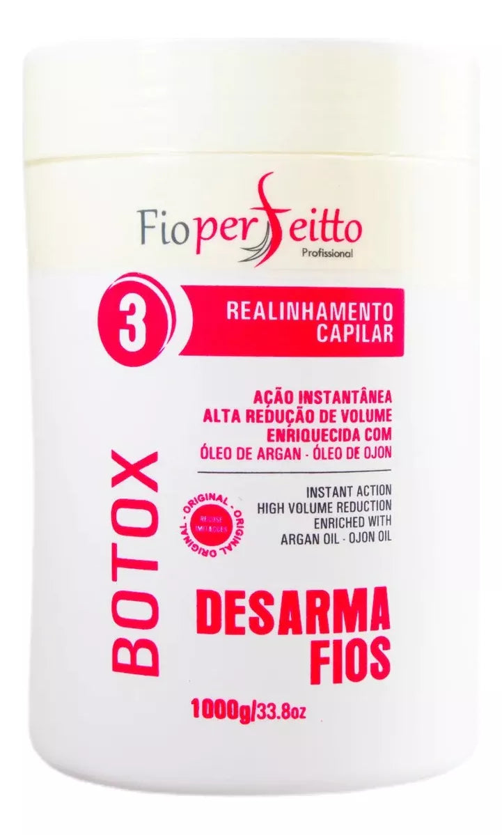 Fio Perfeito, Botox Realinhamento Capilar Desarma Fios, Hair Mask For Hair, 1Kg