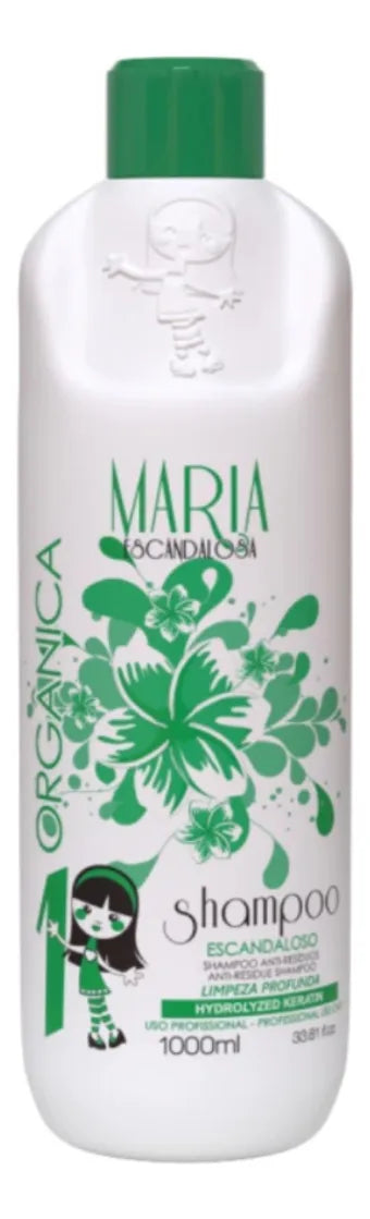 Bonequinha Escandalosa, Shampoo Organica 1, Deep Cleansing Shampoo For Hair, 1L