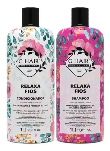 G Hair, Kit Relaxa Fios, 2x1L