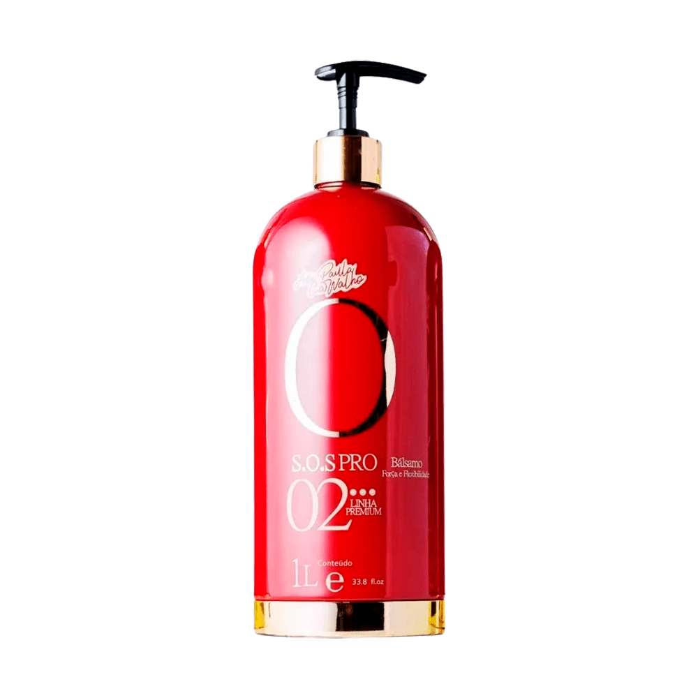 Ana Paula Carvalho, S.O.S Pro, Restoring Conditioner For Hair, 1L - BUY BRAZIL STORE