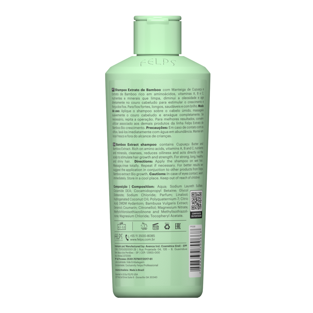 Felps, Extrato de Bamboo , Restoring Conditioner For Hair, 500ml