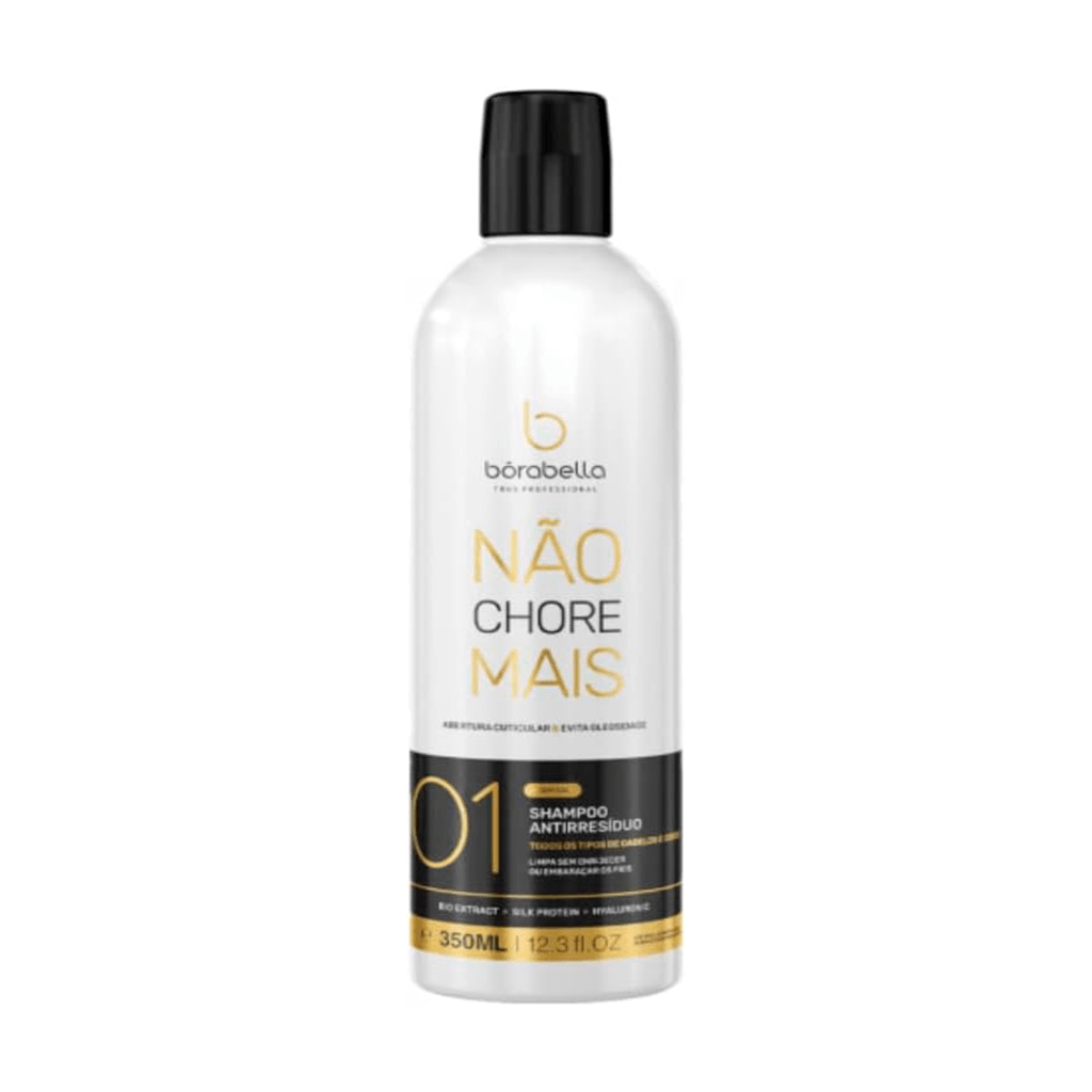 Borabella, Nao Chore Mais Step 1, Deep Cleansing Shampoo For Hair, 350ml 11.8 oz - BUY BRAZIL STORE