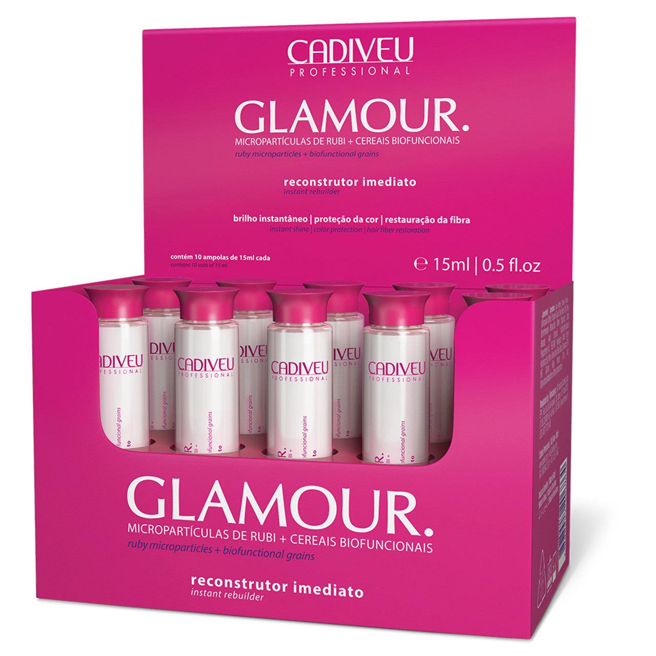 Cadiveu, Kit Ampolas Glamour, 10 unitsx15ml - BUY BRAZIL STORE