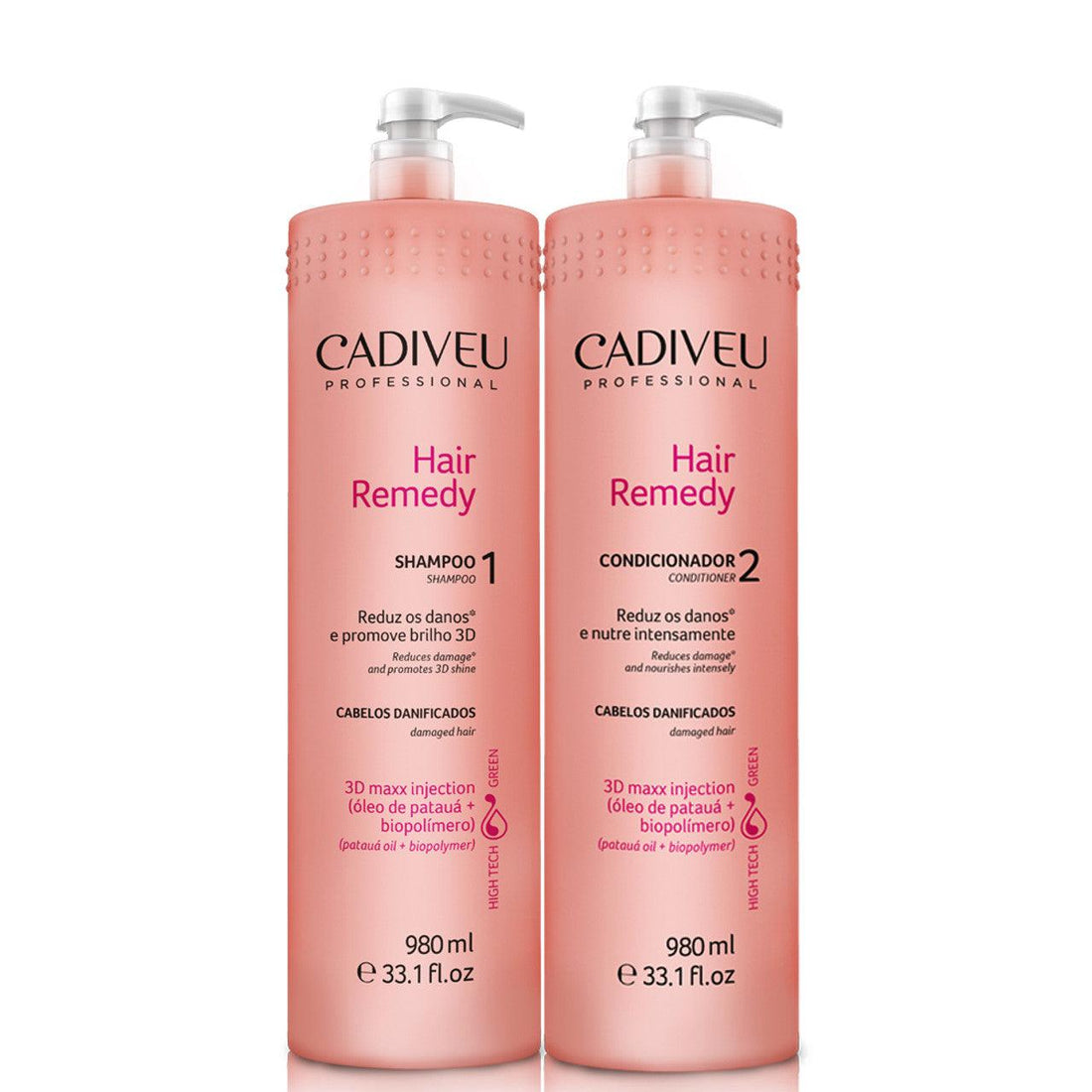 Cadiveu, Kit Hair Remedy, 2x 980ml - BUY BRAZIL STORE