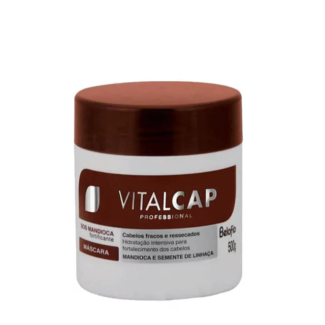 VitalCap, Belofio SOS Mandioca, Hair Mask For Hair, 500g