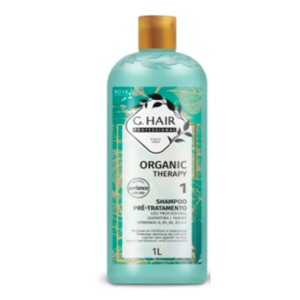 G Hair, Organic Therapy,Deep Cleansing Shampoo For Hair, 1L