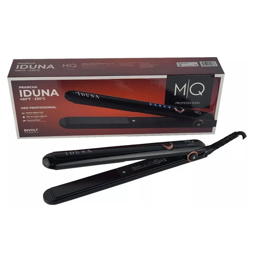 MQ Pro 480, Prancha Iduna 450ºF 230ºC Bivolt, Eletronic For Hair