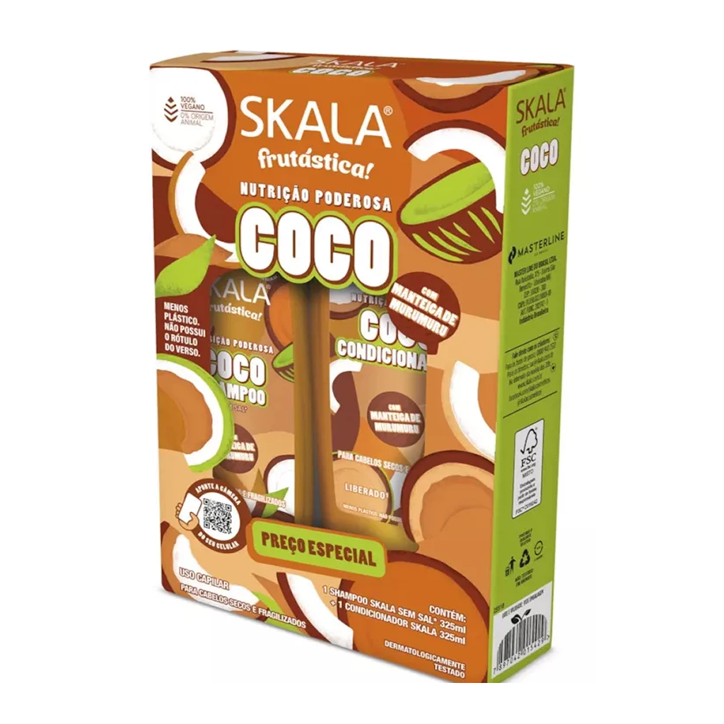 Skala Vegan Coconut Oil Shampoo and Conditioner Kit