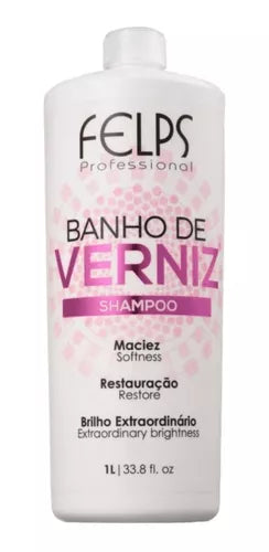 Felps, Banho de Verniz, Deep Cleansing Shampoo For Hair, 1L