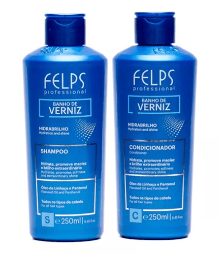 Felps, Kit Banho de Verniz, 2x250ml | 8.4 oz - BUY BRAZIL STORE