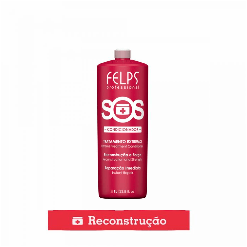 Felps, Kit SOS Tratamento Extremo, 2x1L | 38.2 oz - BUY BRAZIL STORE