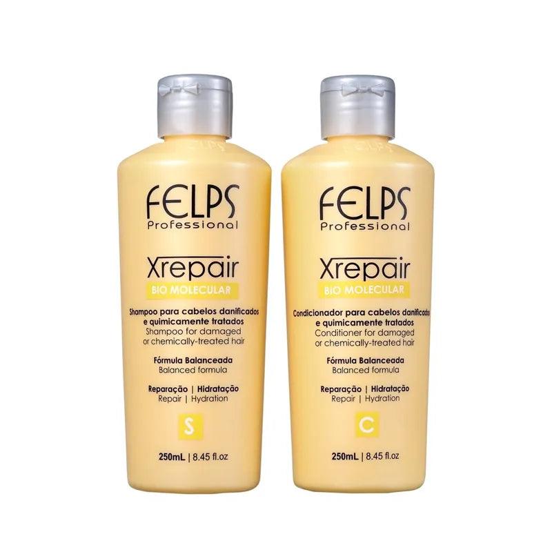 Felps, Kit Xrepair Biomolecular, 2x250ml 8.4 oz - BUY BRAZIL STORE