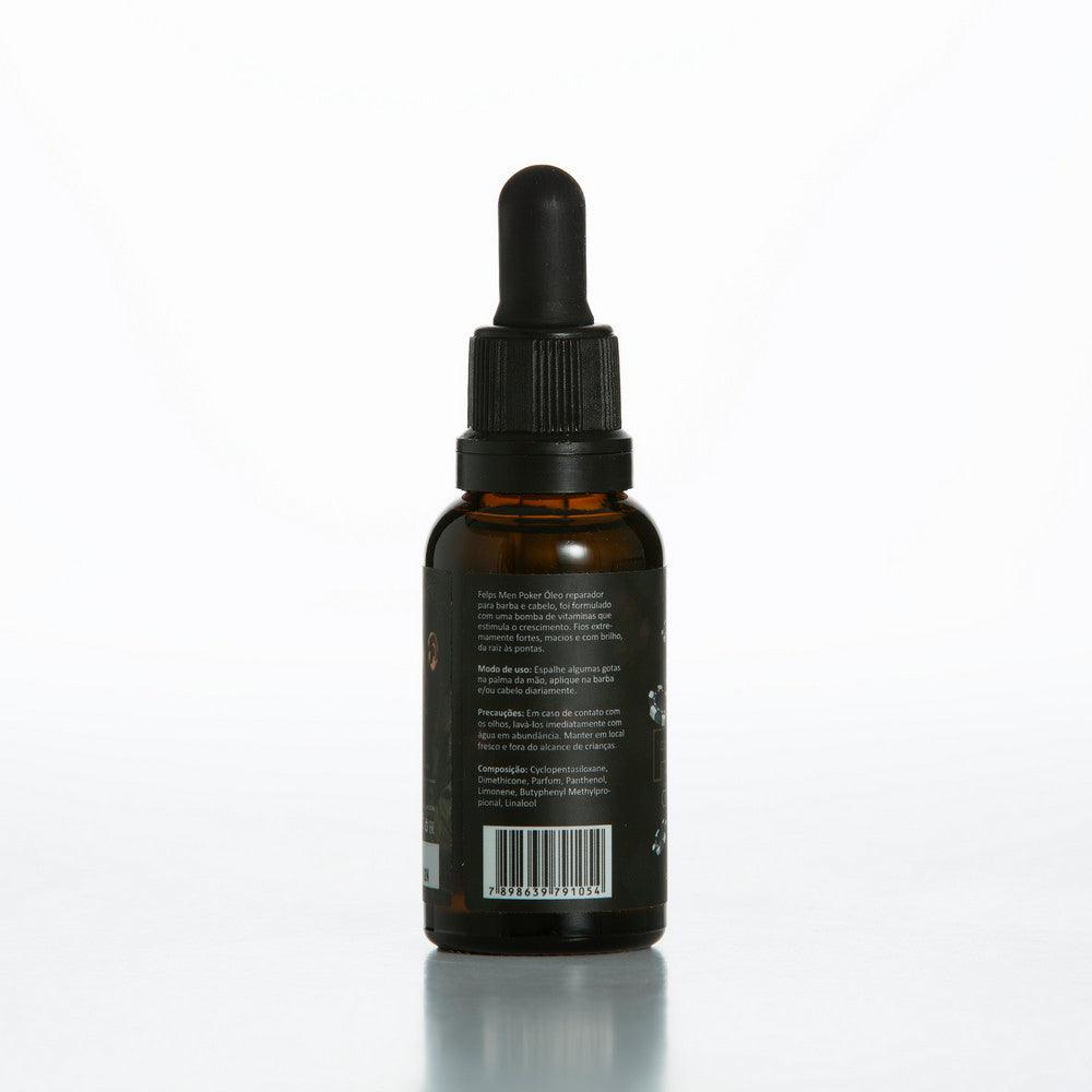 Felps, Oleo Men Poker, Finishing Oil For Hair, 30ml 1.0 oz - BUY BRAZIL STORE