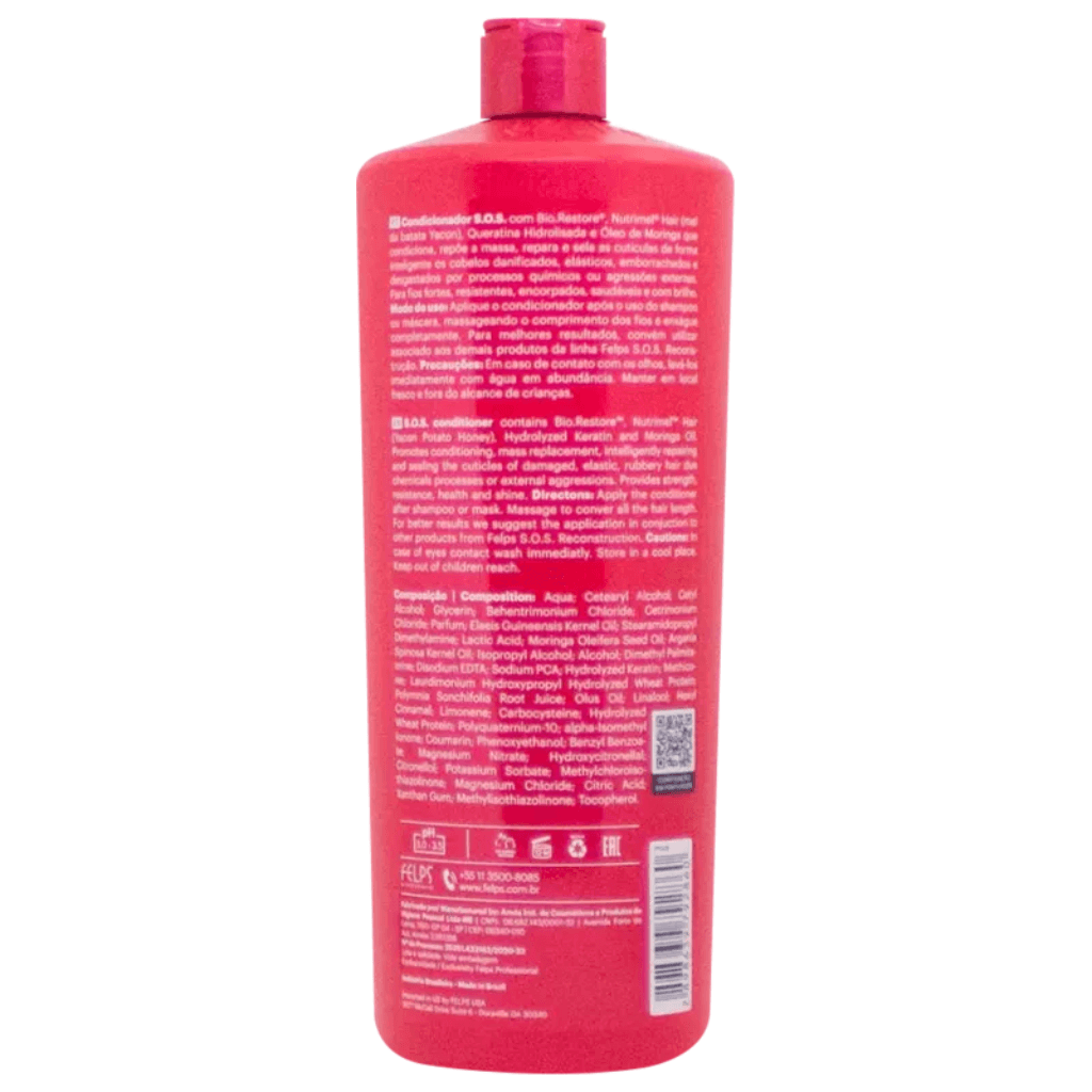 Felps Professional S.O.S. Reconstruction - Conditioner 1L | 33.8 oz - BUY BRAZIL STORE