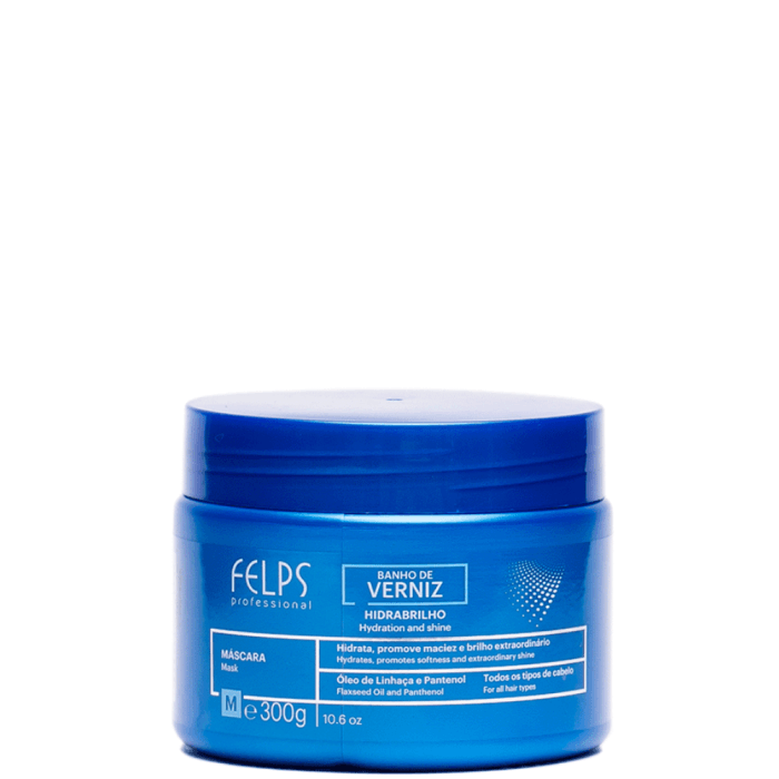 Felps Varnish Bath Intense Shine Mask 300g | 10.6 oz - BUY BRAZIL STORE