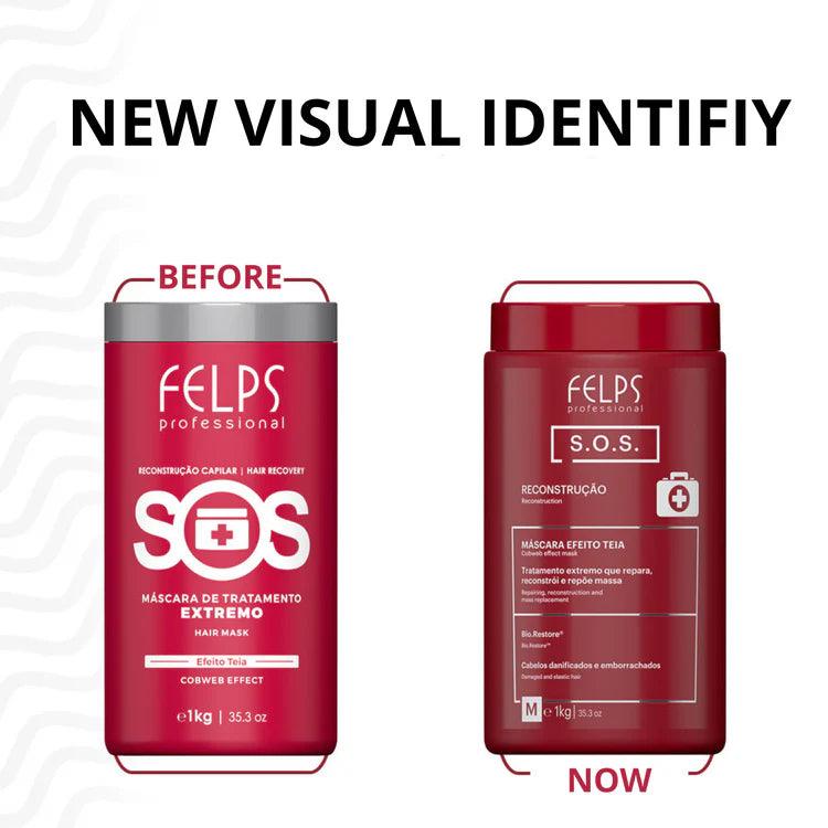 Felps Xmix SOS Extreme Repair Mask - 1kg | 35.2oz - BUY BRAZIL STORE