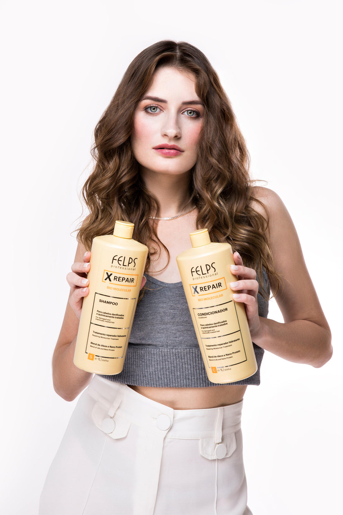 Felps Xrepair Bio Molecular Step 2 Restoring Conditioner For Hair | 1L 35.2 oz - BUY BRAZIL STORE