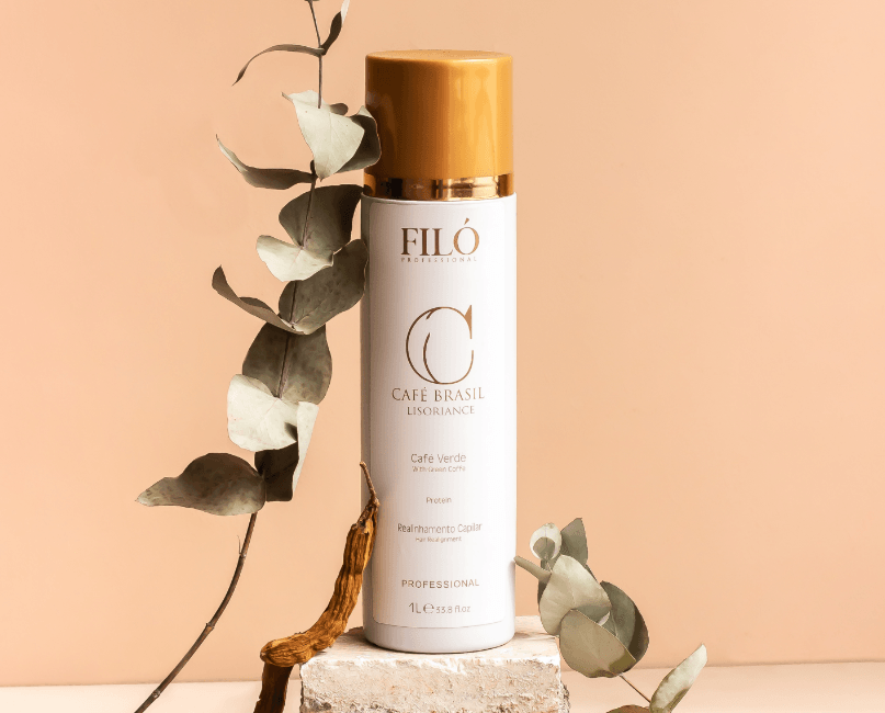 Filo Profissional, Café Brasil Realinhamento Capilar, Restoring Conditioner For Hair, 1L - BUY BRAZIL STORE