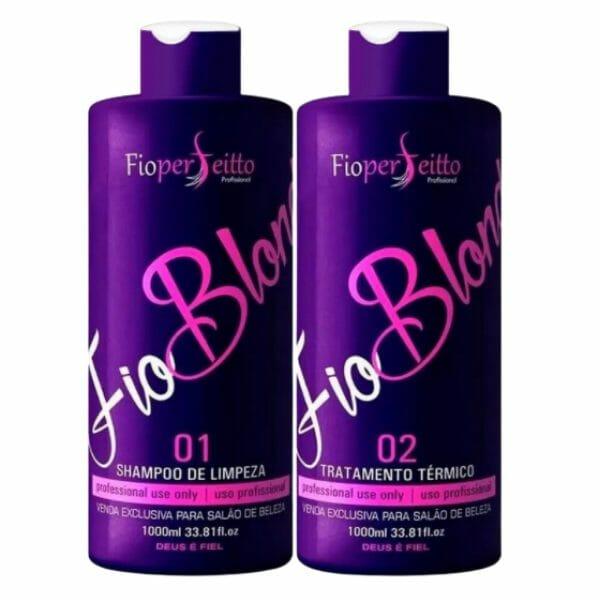 Fio Perfeito, Kit Matizador Fioblond, 2x1L - BUY BRAZIL STORE