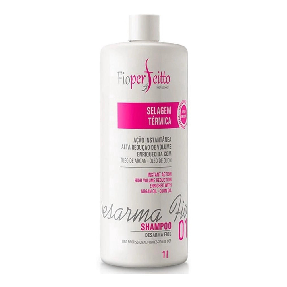 Fio perfeito, Selagem Termica Desarma Fios, Deep Cleansing Shampoo For Hair, 1L