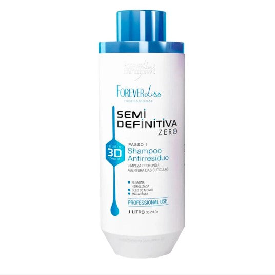 Forever Liss, Semi Definitiva Zero 3D, Deep Cleansing Shampoo For Hair, 1L