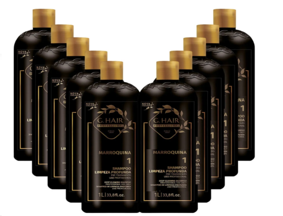 G hair, Marroquina, Deep Cleansing Shampoo For Hair 10x1L