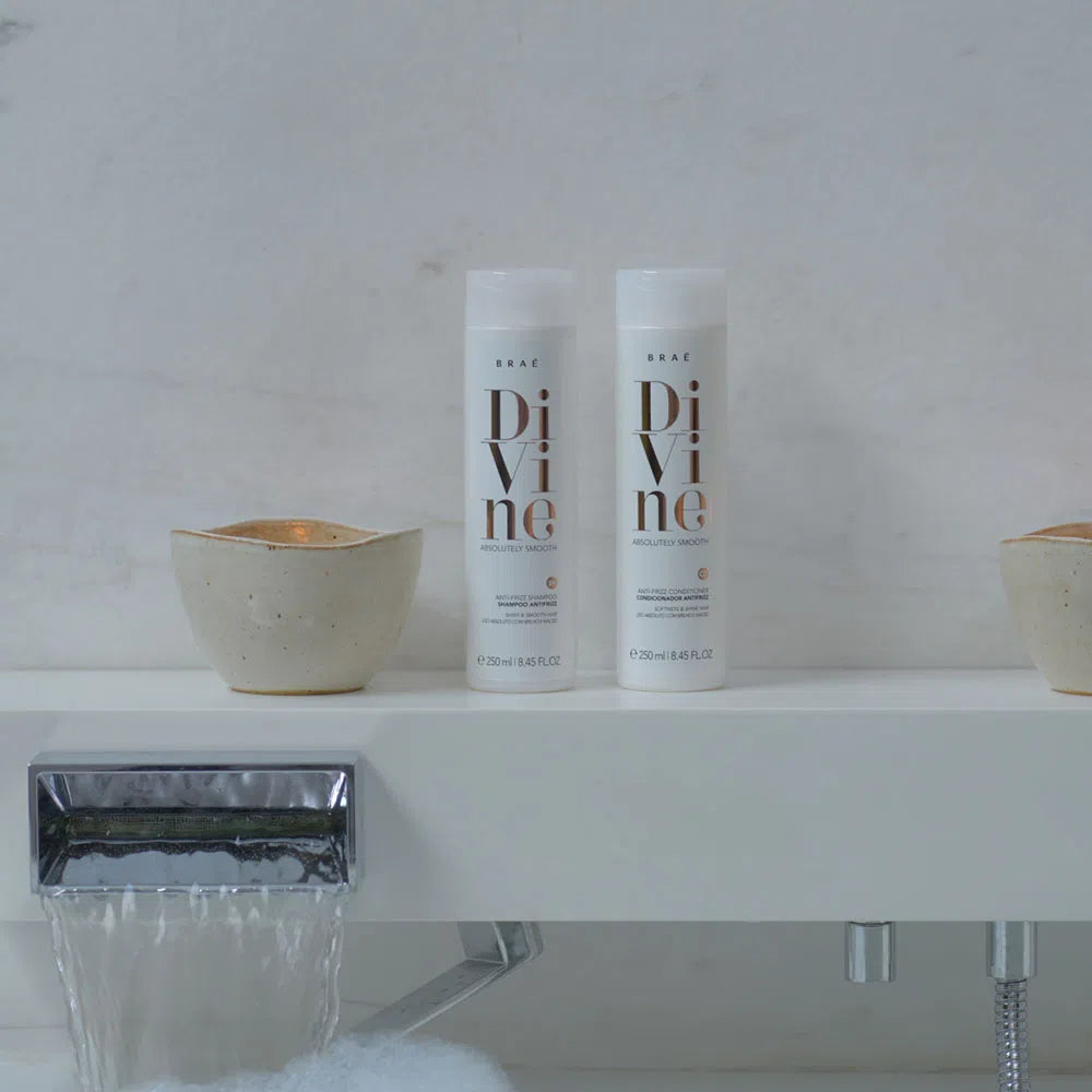 Kit Braée Divine Anti Frizz Shampoo Conditioner Absolute Smooth & Shine 2x1 250ml/2x8.45 fl.oz