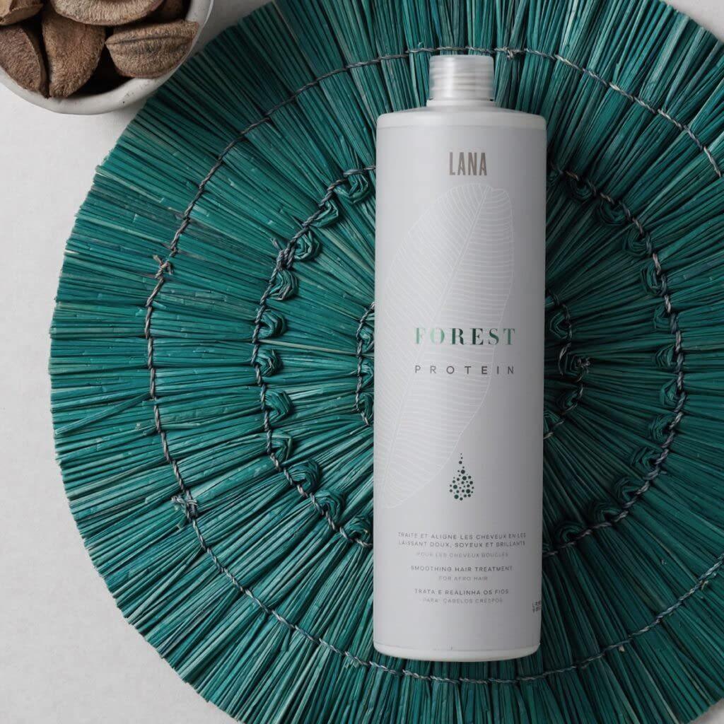 Lana Brasiles | Forest Protein Smoothing Hair Treatment For Afro Hair | Intense And Shiny Smooth Hair | 1000 ml / 33.8 fl.oz. - BUY BRAZIL STORE