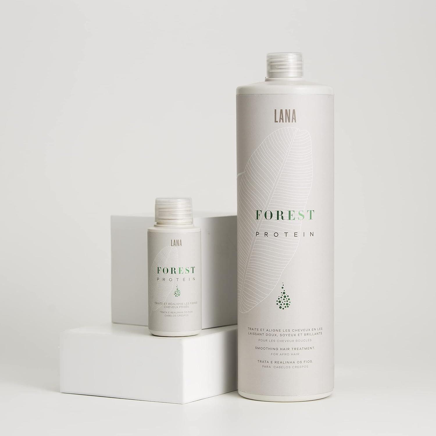 Lana Brasiles | Forest Protein Smoothing Hair Treatment For Afro Hair | Intense And Shiny Smooth Hair | 1000 ml / 33.8 fl.oz. - BUY BRAZIL STORE