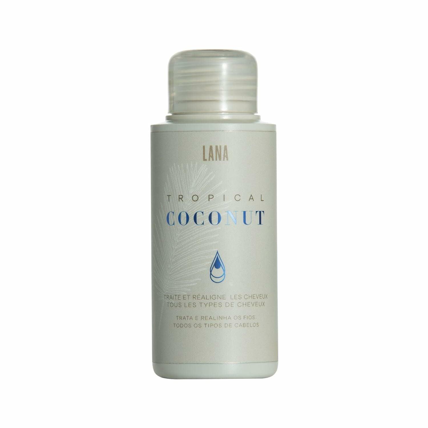 Lana Brasiles | Tropical Coconut Smoothing Hair Treatment | All Hair Types | Smooth And Natural | (100 ml / 3.38 fl.oz.) - BUY BRAZIL STORE
