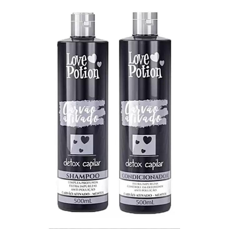 Love Potion, Kit Carvão ativado, 2x500ml - BUY BRAZIL STORE