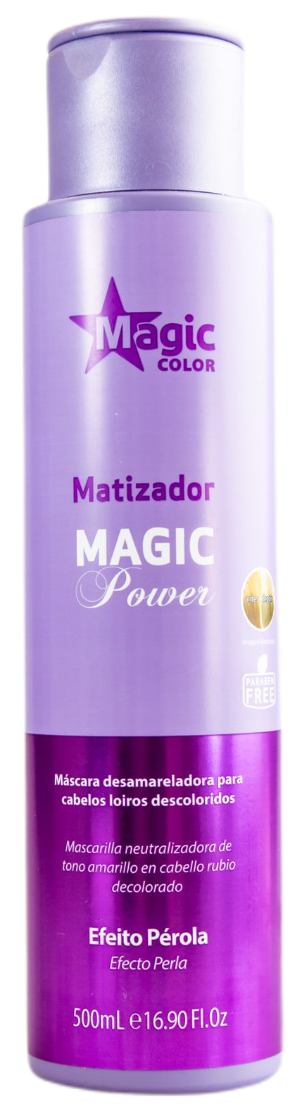 Magic Color, Anti-Yellow Pearl Effect, Gloss Matizador 3D, 500ml