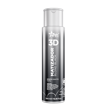 Matizador Magic Color Blond Black 500ml para cabelos loiros, brancos e grisalhos com efeito grafite