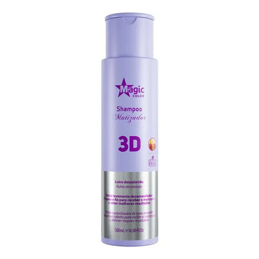 Shampoo matizador Magic Color 500ml, indicado para cabelos loiros, neutraliza tons amarelados
