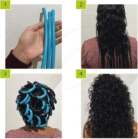 Santa Clara, Bigodim Bigudinho Circular, assorted colors, hair accessory, 12 units