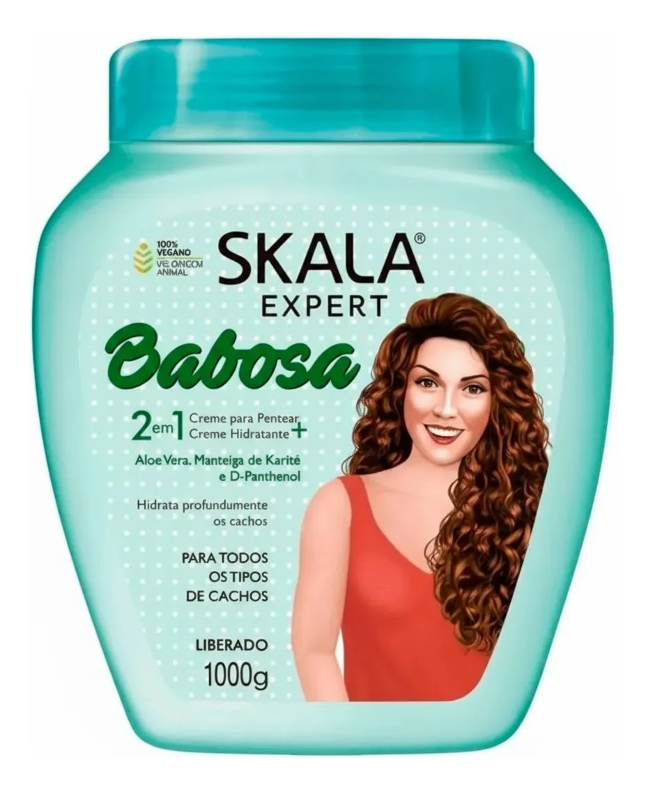 Skala Expert Babosa Aloe Vera Curly Hair Hydration Shine Vegan Kit 3 Products - Skala