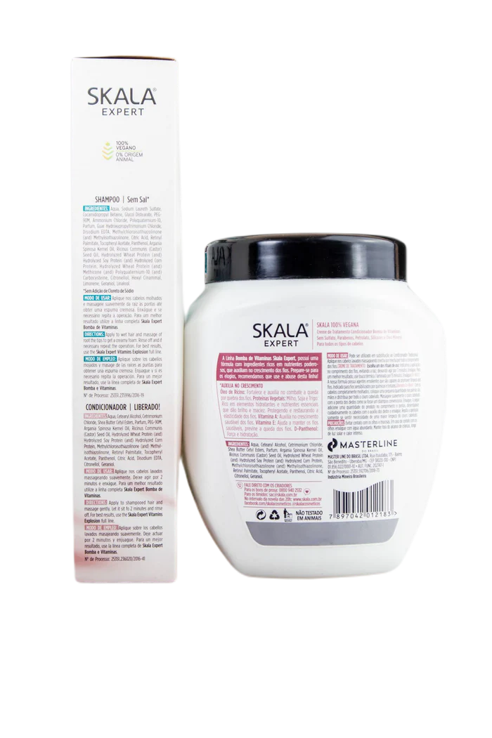 Skala Expert Bomba de Vitaminas Vitamin Pump SOS Hair Growth Nutrition Treatment Kit 3 Products - Skala