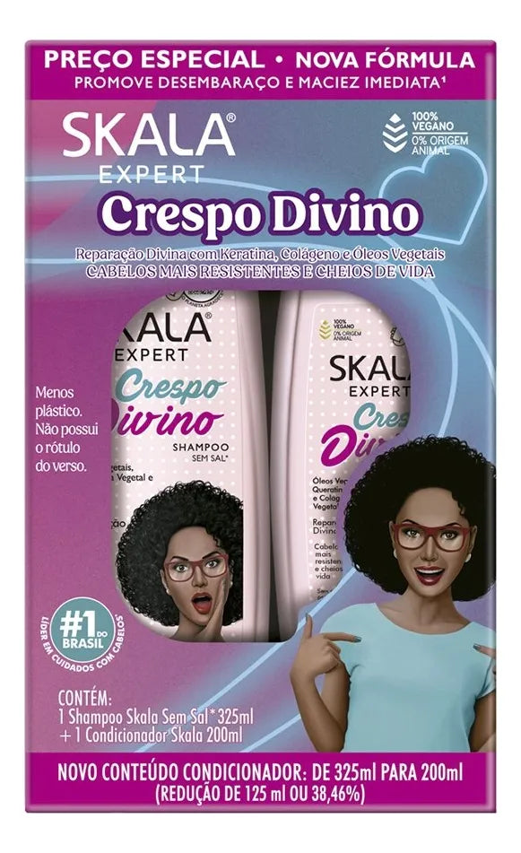 Skala Expert Crespo Divino Shampoo & Conditioner – Infused with Pure 100% Natural