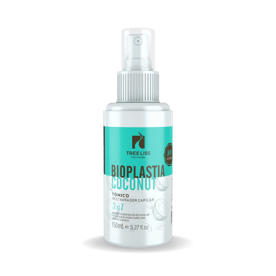 Tree Liss, Bioplastia Coconut Tonico Restaurador Capilar 3x 1, Finishing Oil For Hair, 150ml