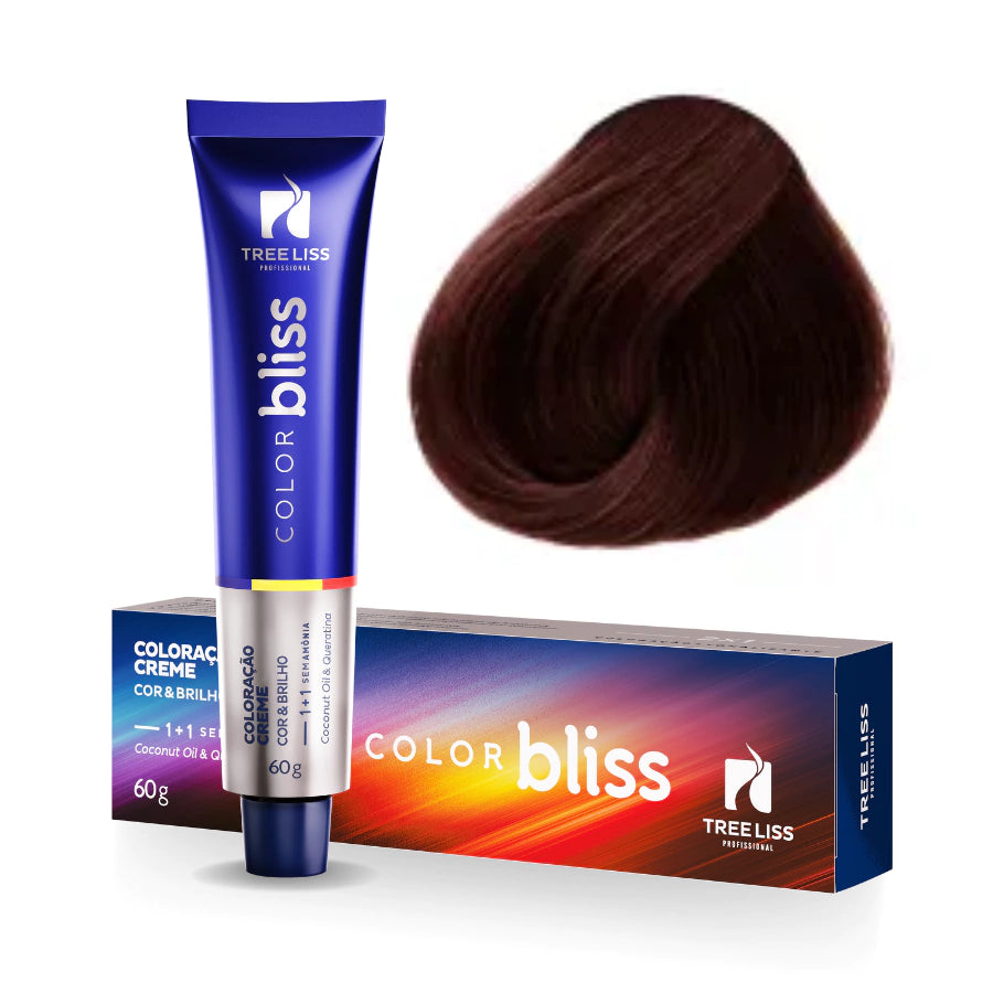 Tree Liss, Color Bliss, Castanho Escuro 3, Hair Dye For Hair, 60g