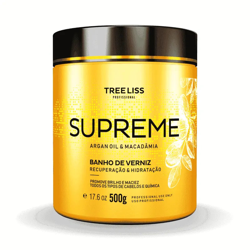 Tree Liss, Supreme Banho de Verniz, Hair Mask For Hair, 500g