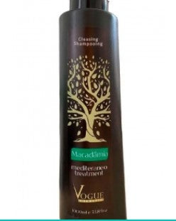 Vogue, Macadamia Mediterraneo Treatment Cleansing Shampooing, Deep Cleansing Shampoo For Hair, 1L