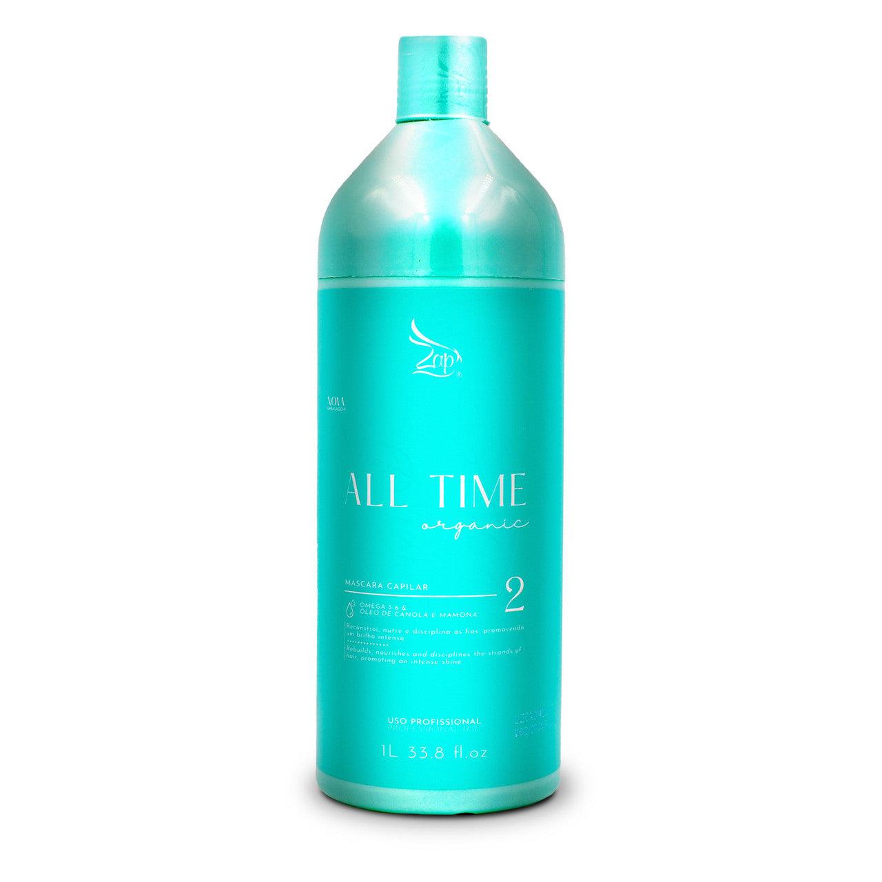 Zap Cosmeticos, All Time Organic, Restoring Conditioner For Hair 2, 1L/33.8 fl.oz - BUY BRAZIL STORE