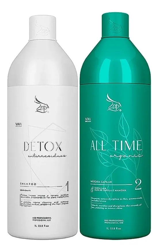 Zap Cosmeticos, Kit All Time Organic, 2x1L