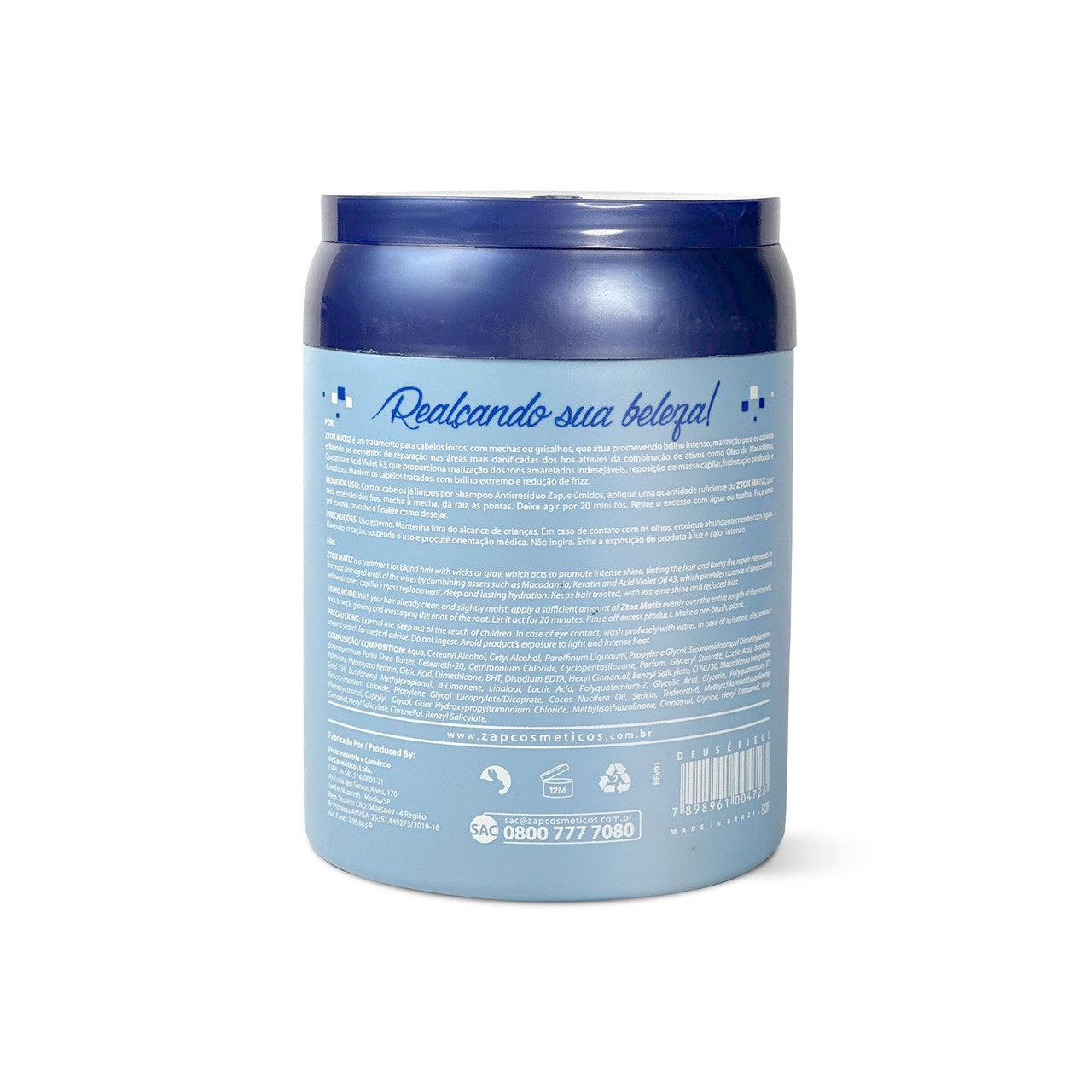 Zap Cosmeticos, Ztox Matiz, Hair Mask For Hair, 950g - BUY BRAZIL STORE