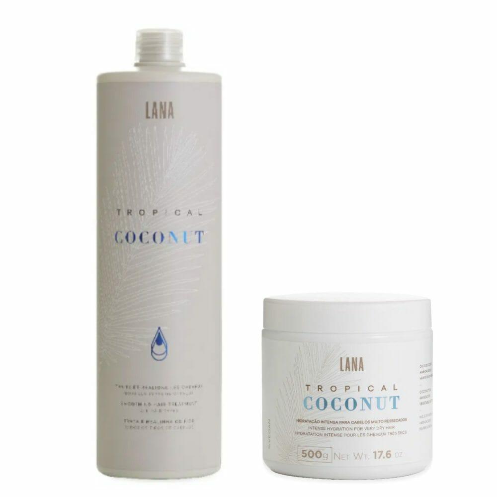 Tropical Coconut Smoothing Hair Treatment 1L + Hair Mask 500g - BUY BRAZIL STORE