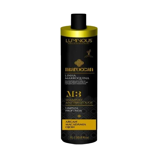 Luminous, Maroccan M3 2 , Deep Cleansing Shampoo For Hair, 1L