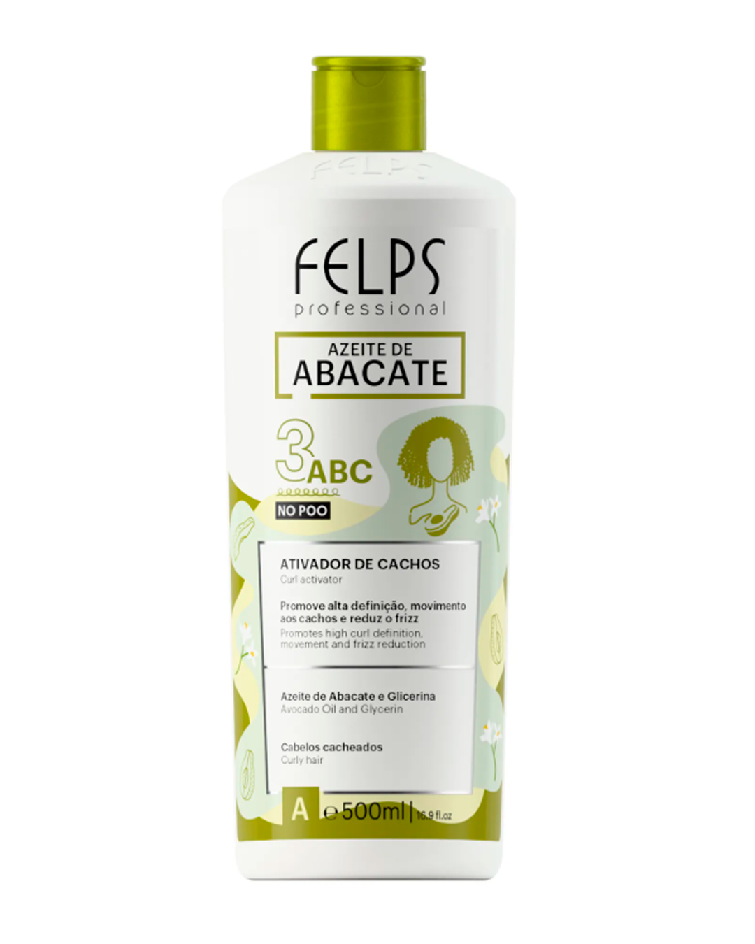 Ativador de Cachos 3ABC Azeite de Abacate 500mL